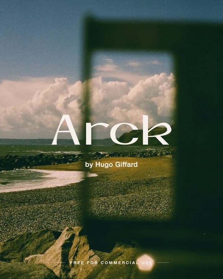 Arck font by Hugo Giffard