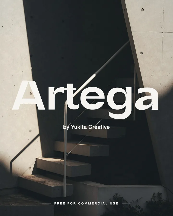 Artega font by Yukita Creative