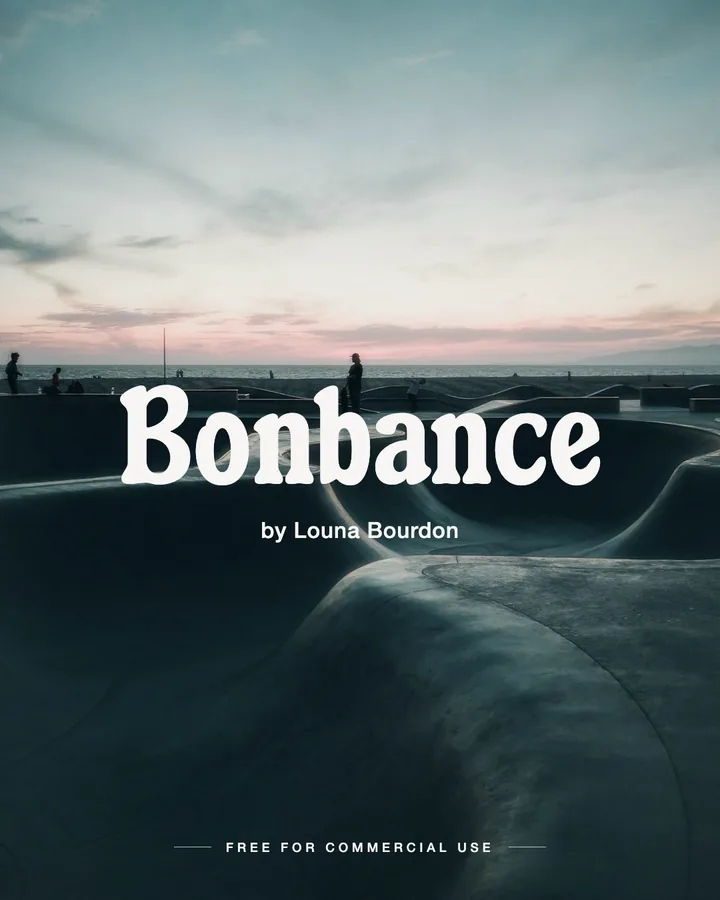 Bonbance font by Louna Bourdon