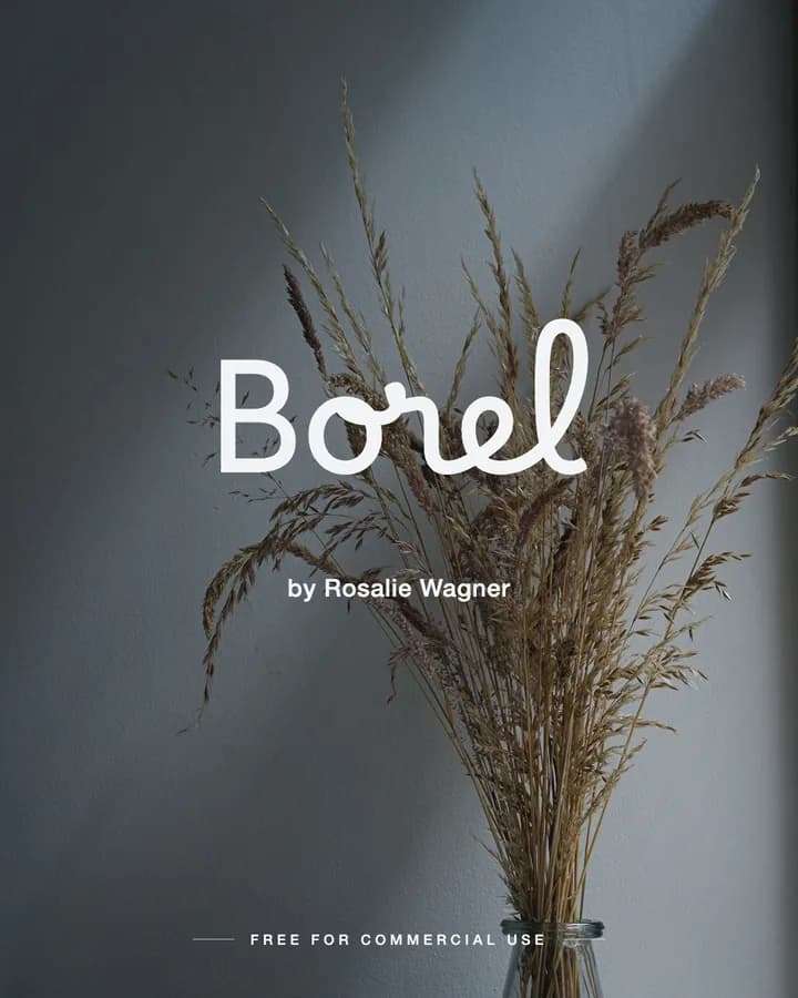 Borel font by Rosalie Wagner