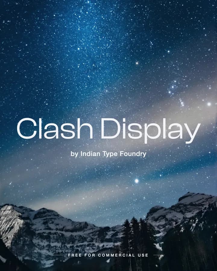 Clash Display font by Indian Type Foundry