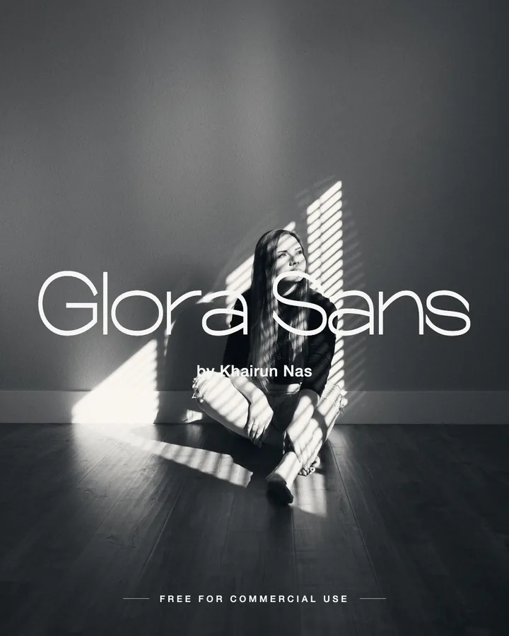 Glora Sans font by Khairun Nas