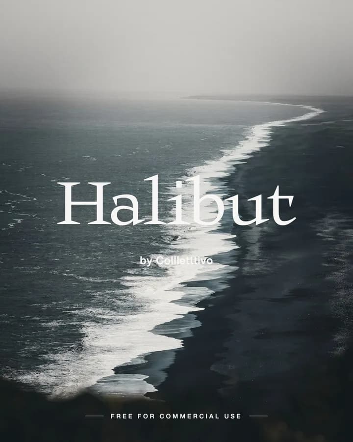 Halibut font by Collletttivo
