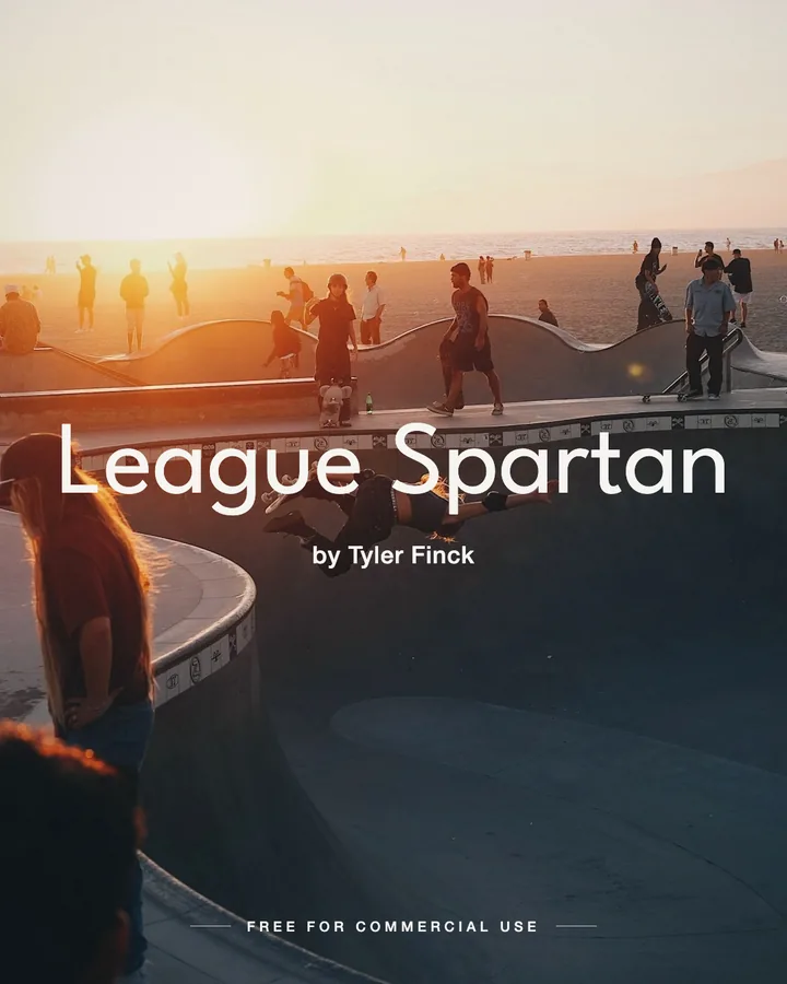 League Spartan font by Tyler Finck