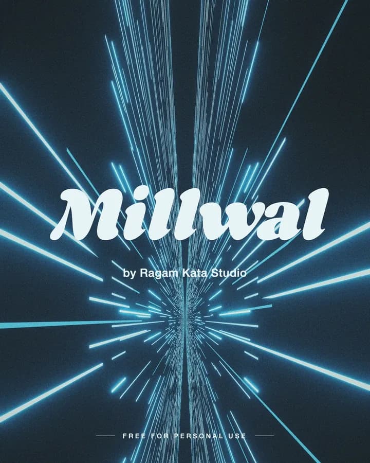 Millwal font by Ragam Kata Studio
