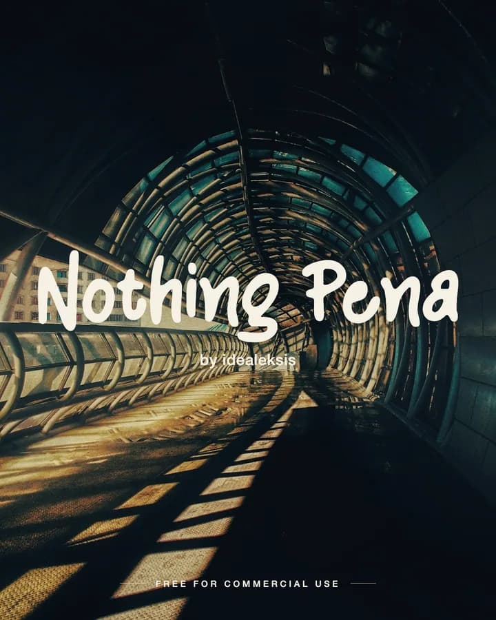 Nothing Pena font by idealeksis