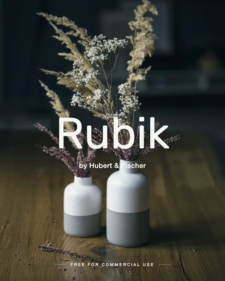 Rubik font by Hubert & Fischer