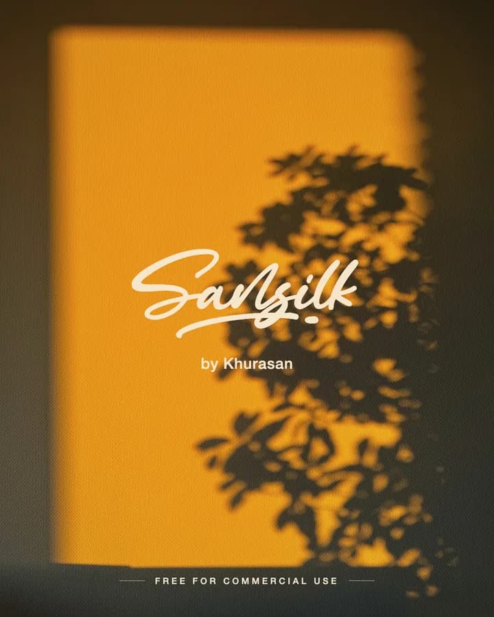 Sansilk font by Khurasan