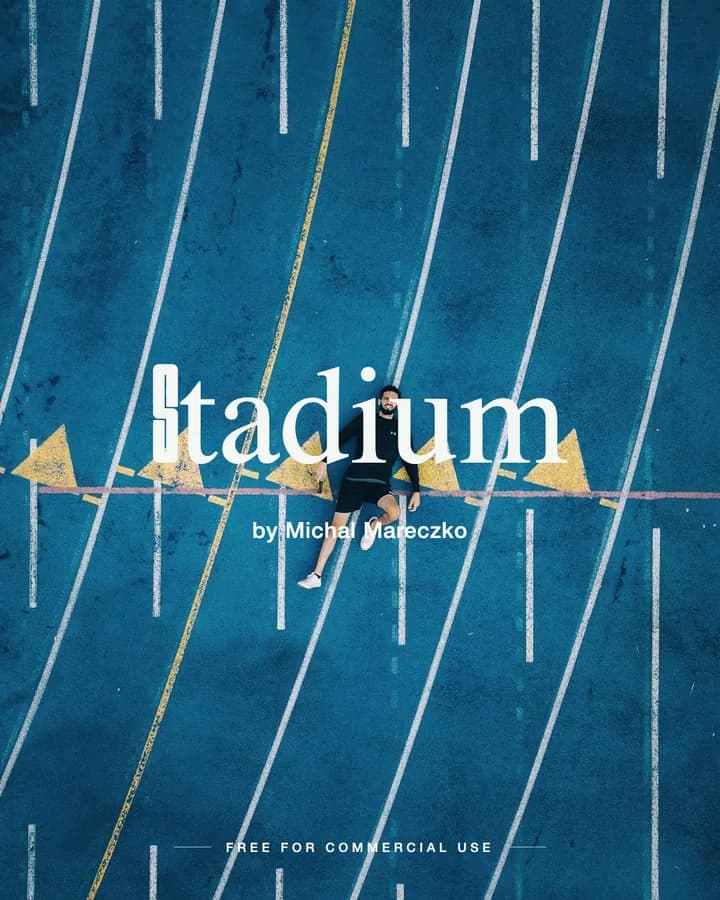 Stadium font by Michal Mareczko