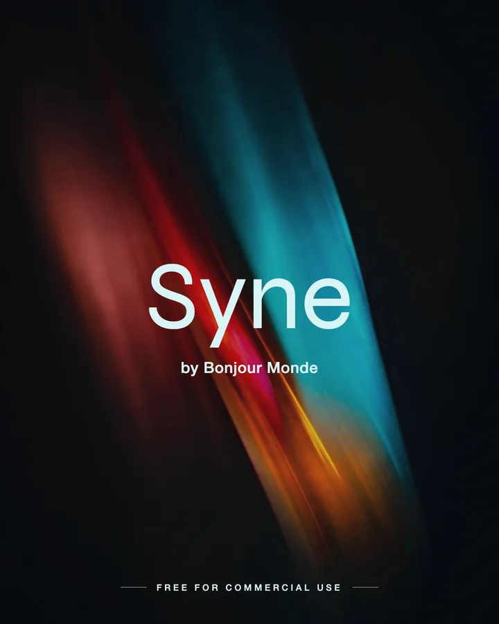 Syne font by Bonjour Monde