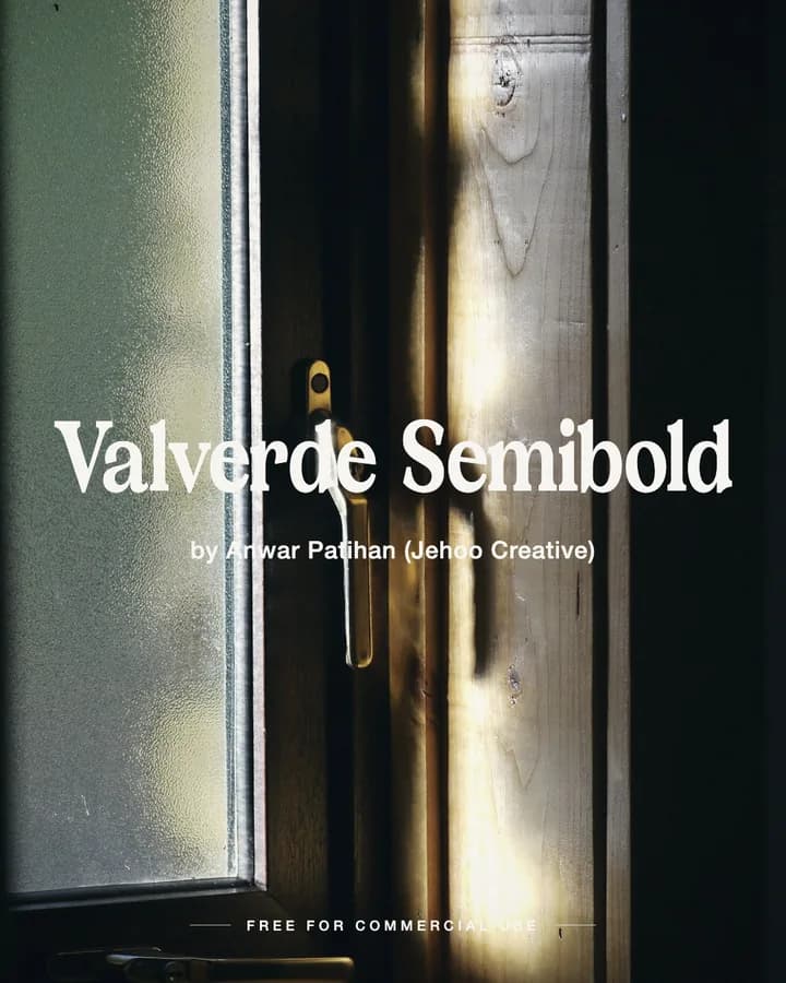 Valverde Semibold font by Anwar Patihan (Jehoo Creative)