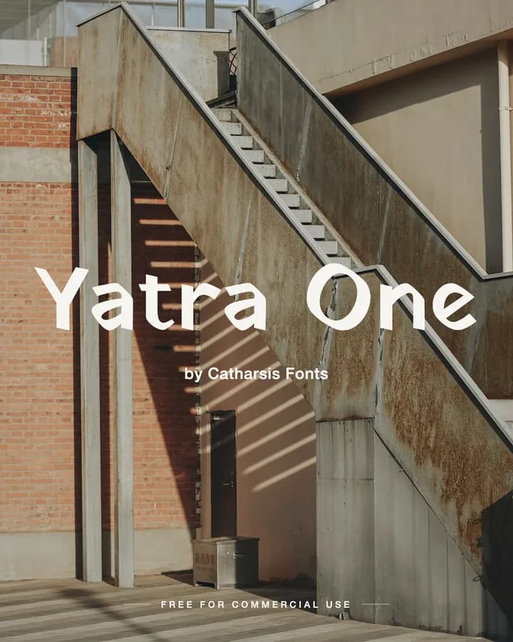 Yatra One font by Catharsis Fonts