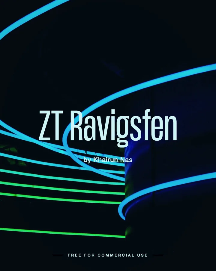 ZT Ravigsfen font by Khairun Nas